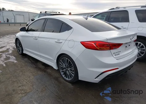 2018 Hyundai Elantra Sport from USA, damaged, VIN KMHD04LB9JU722661